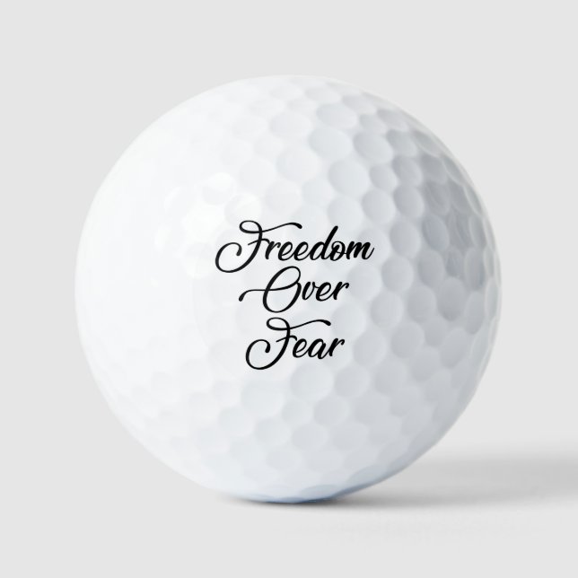 Pelotas De Golf Libertad por miedo (Anverso)