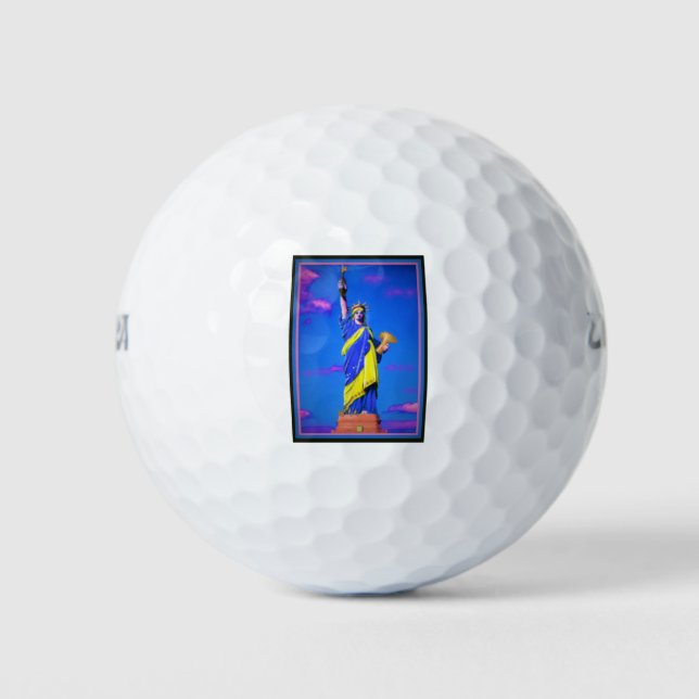 Pelotas De Golf Libertad ucraniana (Anverso)