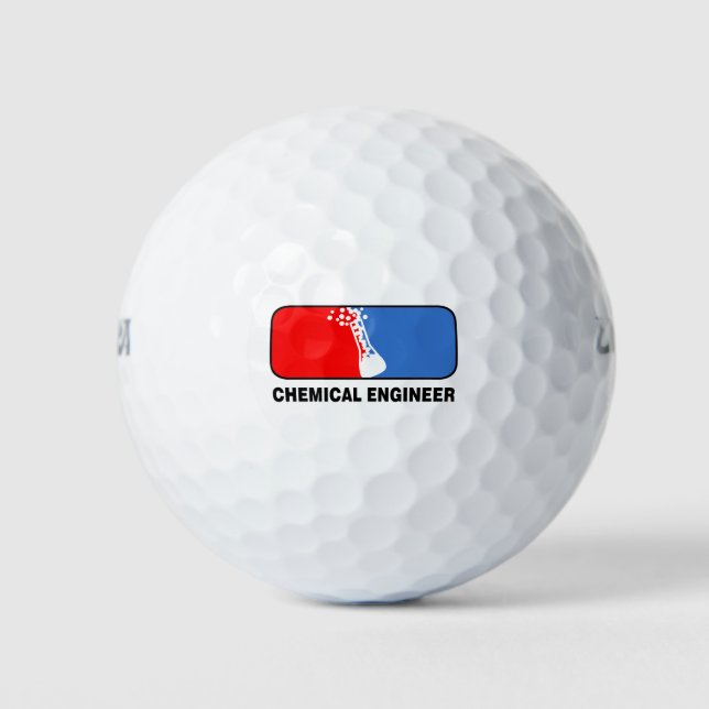 Pelotas De Golf Liga de Ingenieros Químicos (Anverso)