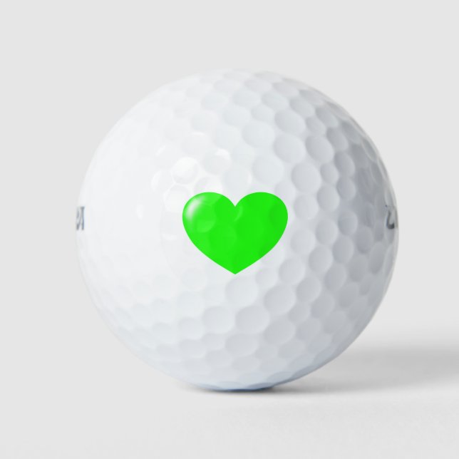 Pelotas De Golf Lil Green Heart (Anverso)