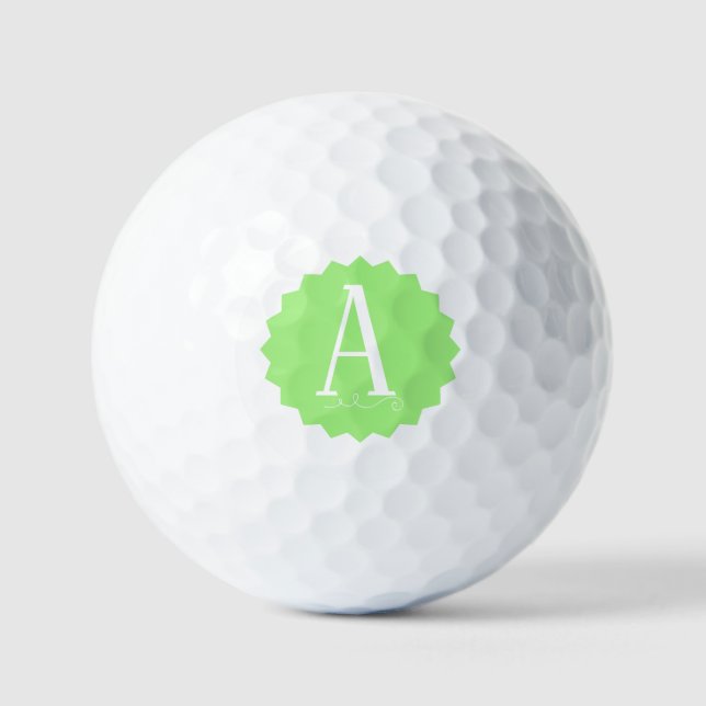Pelotas De Golf Lime Green Initial Golf Balls (Anverso)