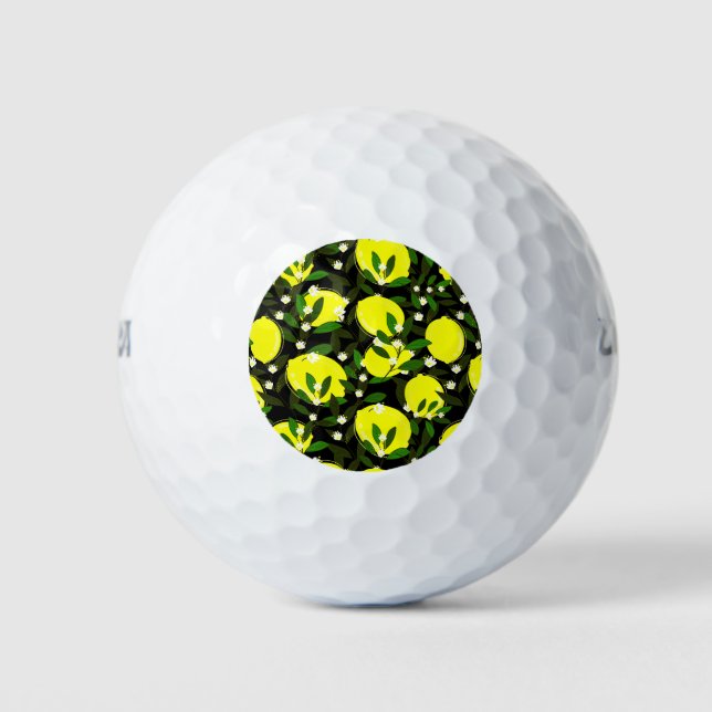 Pelotas De Golf limones negros (Anverso)