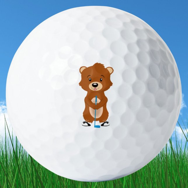 Pelotas De Golf Lindo Gopher sosteniendo palo de golf (Subido por el creador)