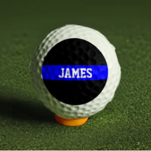 Pelotas De Golf Línea Azul delgada - Personalizado personalizado d