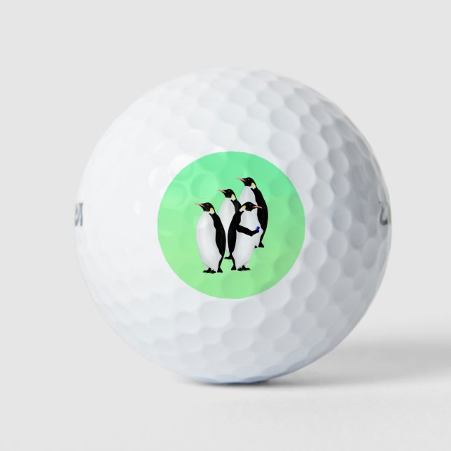 Pelotas De Golf Línea en línea del emperador Penguin (Anverso)