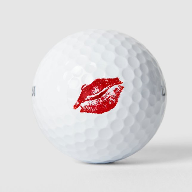 Pelotas De Golf Lipstick Lips Kiss Ladies Golf (Anverso)
