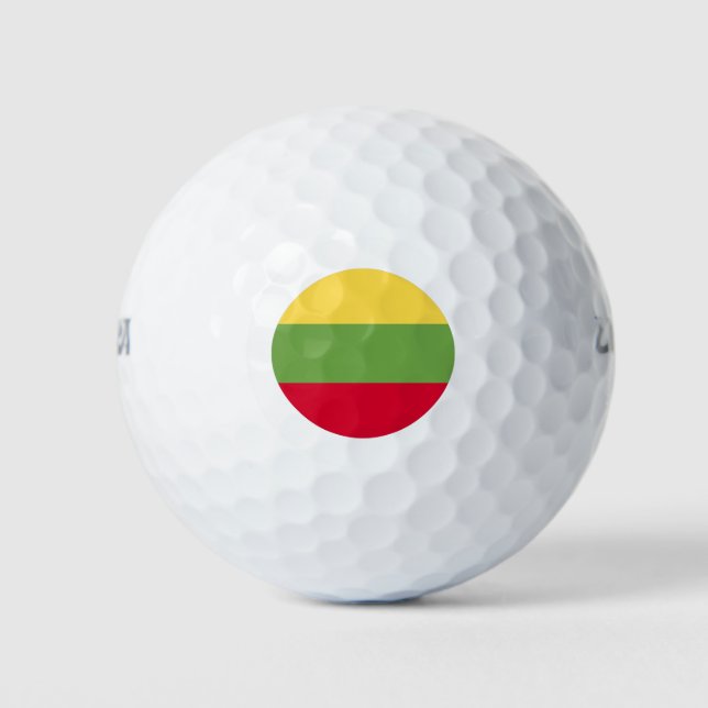 Pelotas De Golf Lithuania Flag (Anverso)