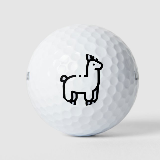 Pelotas De Golf Llama (Anverso)