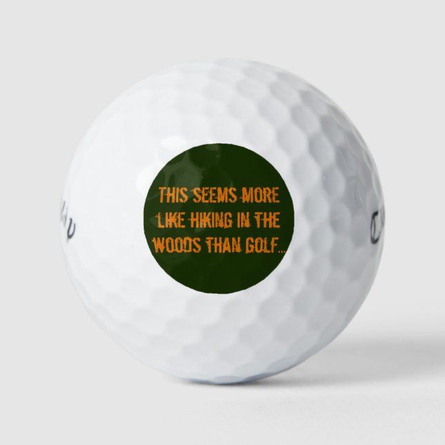Pelotas De Golf Llamada Warbird Golf Balls Cuestionable Habilidad (Anverso)