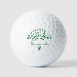 Pelotas De Golf Llavero de rectángulo “Siendo increíble”