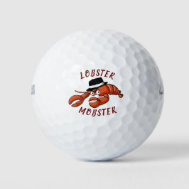 Pelotas De Golf Lobster Mobster 🦞 Gangster de Personalizado muy t