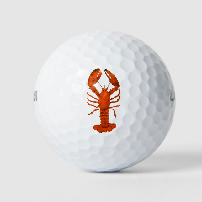 Pelotas De Golf Lobster Rojo (Anverso)