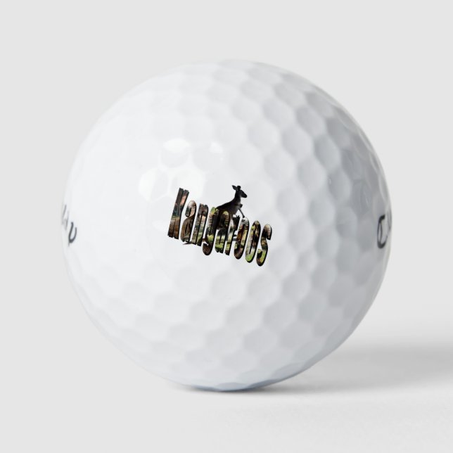 Pelotas De Golf Logo de Kangaroos Picture, (Anverso)
