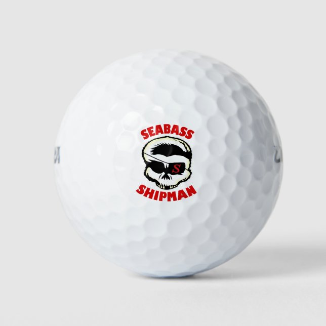 Pelotas De Golf Logo de Small Skull (Anverso)