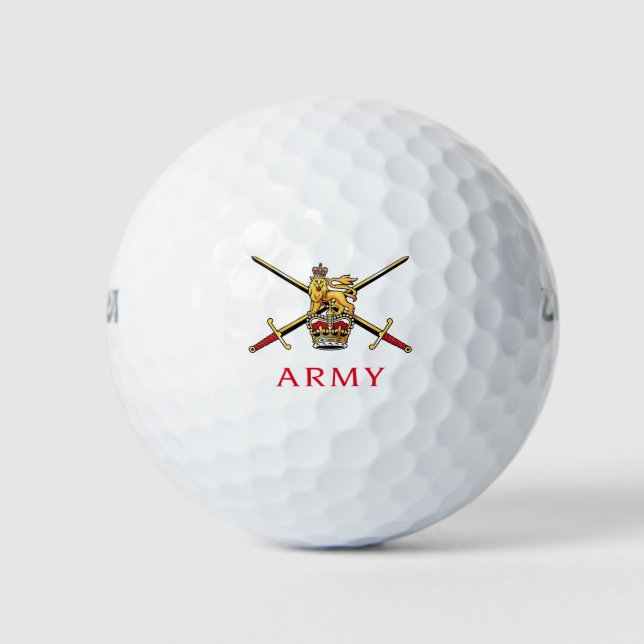 Pelotas De Golf Logo del Ejército Británico (Anverso)