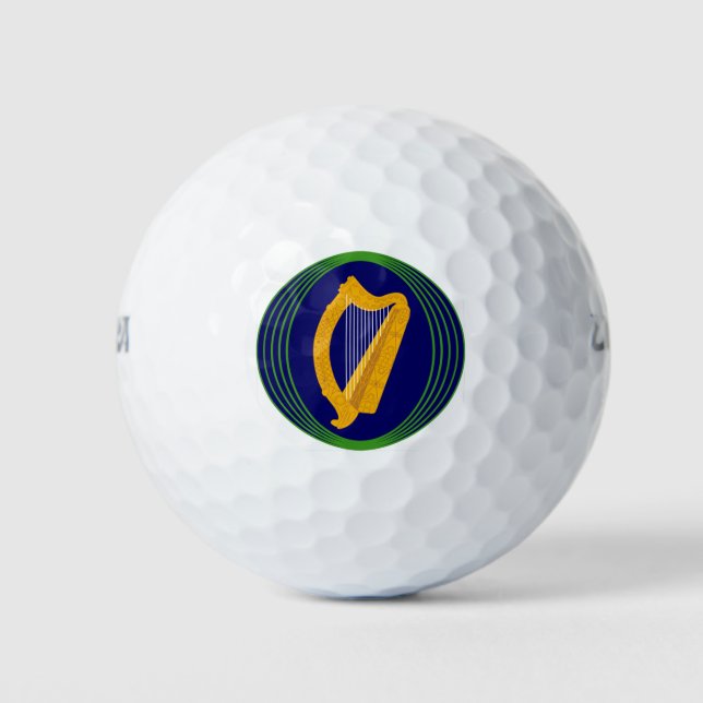 Pelotas De Golf Logo del Escudo de Armas de Irlanda (Anverso)