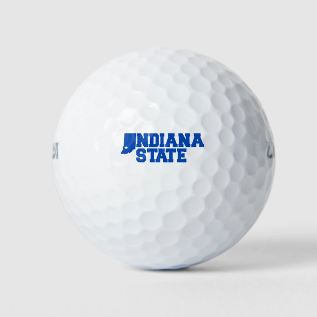 Pelotas De Golf Logo del estado de Indiana (Anverso)