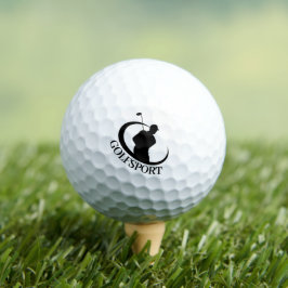 Pelotas De Golf Logo Golf con tipografía