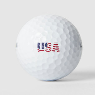 Pelotas De Golf Logo Patriótico "All American"
