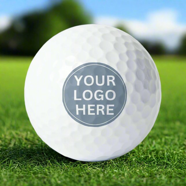 Pelotas De Golf Logo promocional de negocios Dusty Blue branding (Subido por el creador)