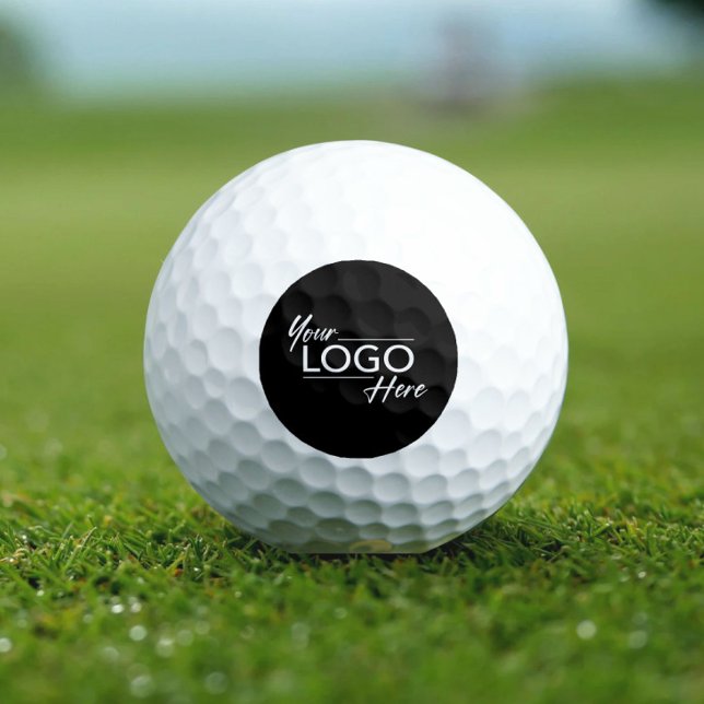 Pelotas De Golf Logotipo comercial moderno negro (Subido por el creador)