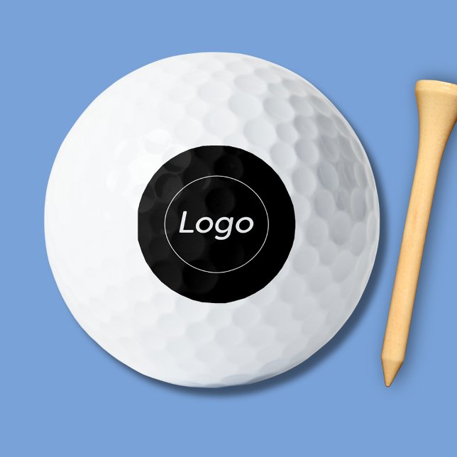 Pelotas De Golf Logotipo comercial simple y texto (Professional business logo golf balls)