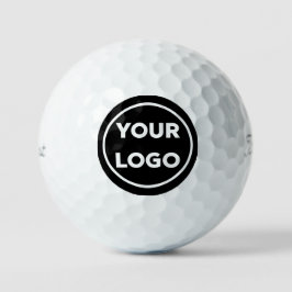 Pelotas De Golf Logotipo de negocio personalizado en Black Premium