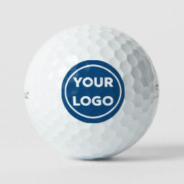 Pelotas De Golf Logotipo de negocio personalizado en Blue Premium