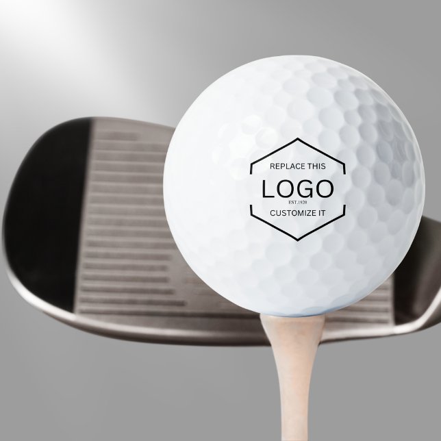 Pelotas De Golf Logotipo de promoción comercial de fondo blanco (Subido por el creador)