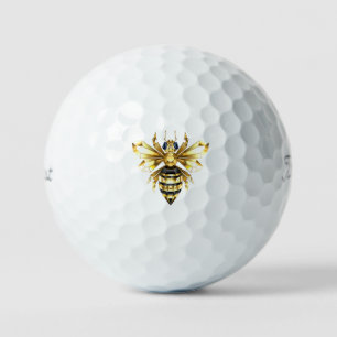 Pelotas De Golf Logotipo de Relieve metalizado dorado falso poligo