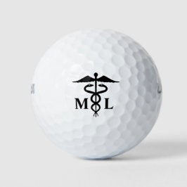 Pelotas De Golf Logotipo médico con iniciales