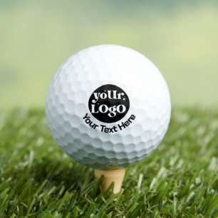 Pelotas De Golf Logotipo minimalista y negocio del texto