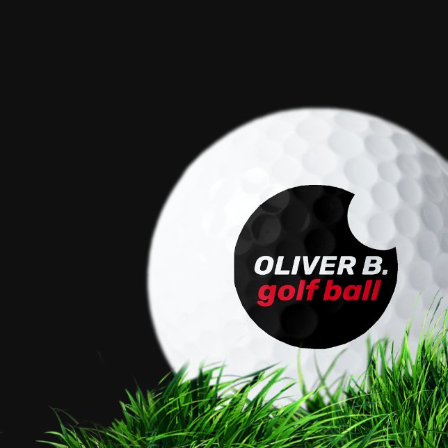 Pelotas De Golf Logotipo negro moderno Golfer Ball (Subido por el creador)