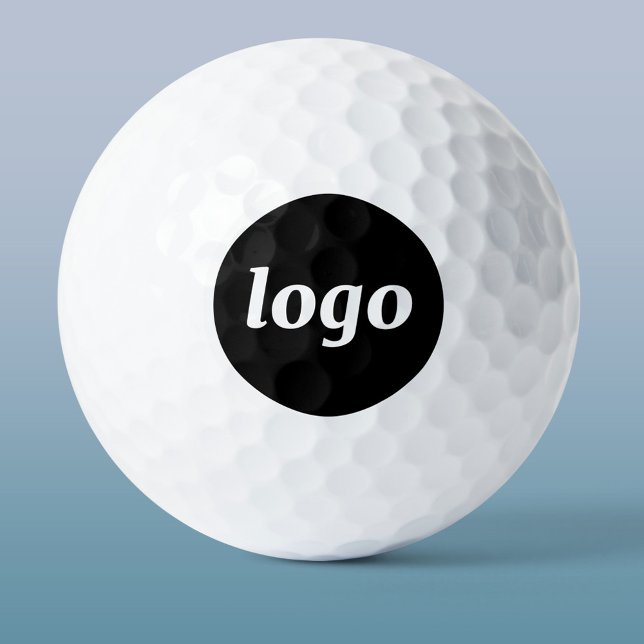 Pelotas De Golf Logotipo Promocional Simple (Simple logo with text promotional business golf ball)