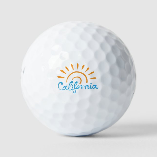 Pelotas De Golf Logotipo Sunny California (Anverso)