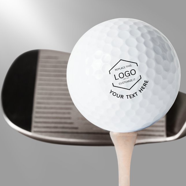 Pelotas De Golf Logotipo Texto fondo blanco Promoción comercial (Subido por el creador)