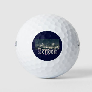 Pelotas De Golf London Uk Skyline Reino Unido Inglaterra vintage