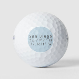 Pelotas De Golf Longitud latitud de San Diego