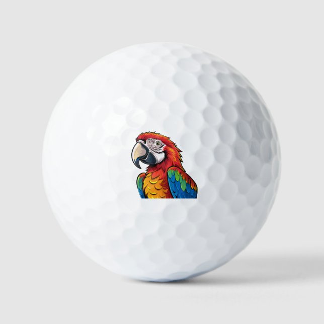 Pelotas De Golf Loro guacamayo (Anverso)