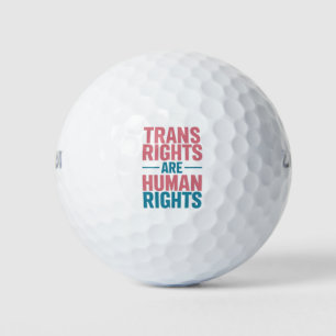 Pelotas De Golf Los derechos trans son derechos humanos Orgullo tr