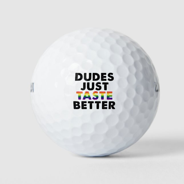 Pelotas De Golf Los dudes prueban mejor idea de regalo del Orgullo (Anverso)