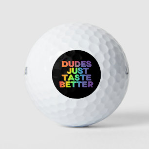 Pelotas De Golf Los dudes solo prueban mejor orgullo gay arcoiris 