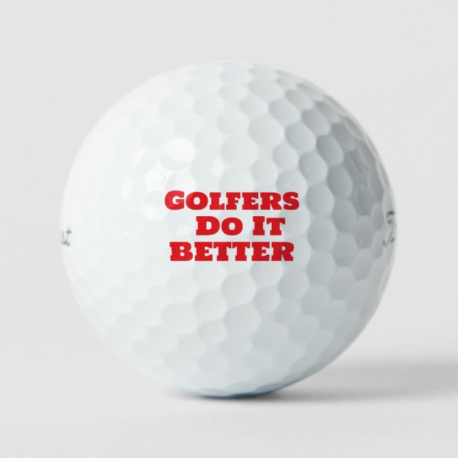 Pelotas De Golf Los golfistas lo hacen mejor (Anverso)