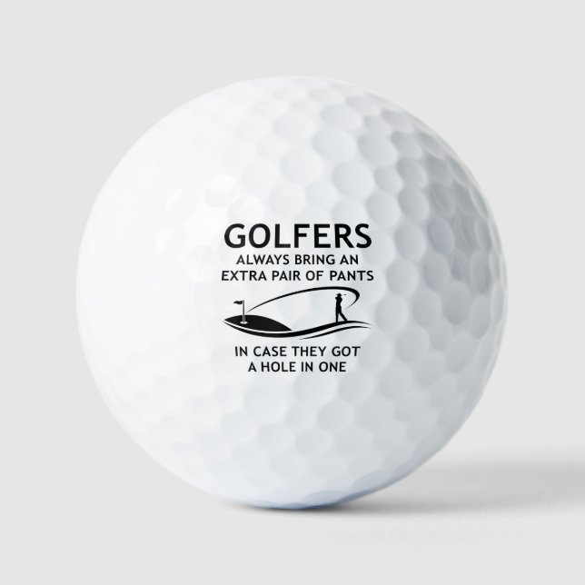 Pelotas De Golf Los Golfistas Siempre Traen Un Par Adicional (Anverso)