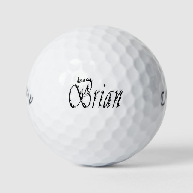Pelotas De Golf Los Hombres Llamaron A Brian, (Anverso)