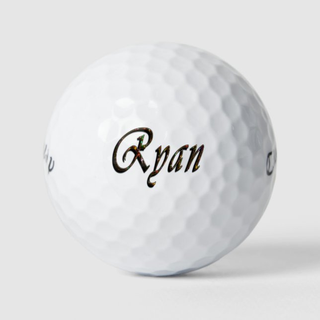 Pelotas De Golf Los Hombres Llamaron A Ryan, (Anverso)