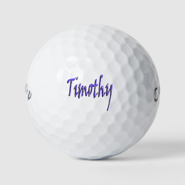 Pelotas De Golf Los Hombres Llamaron Timothy, (Anverso)