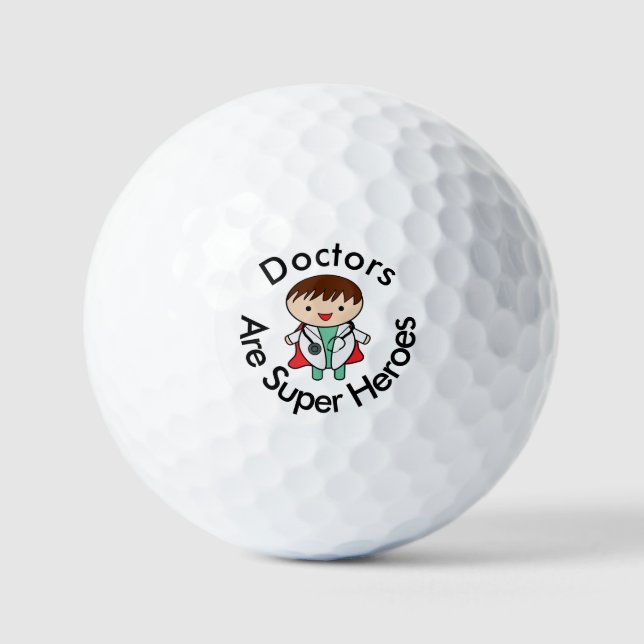 Pelotas De Golf Los médicas son superhéroes (Anverso)