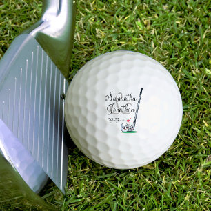 Pelotas De Golf Los nombres de la pareja de Bodas románticos