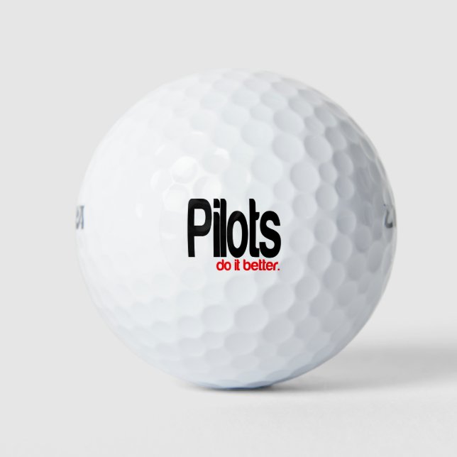 Pelotas De Golf Los pilotos lo hacen mejor (Anverso)